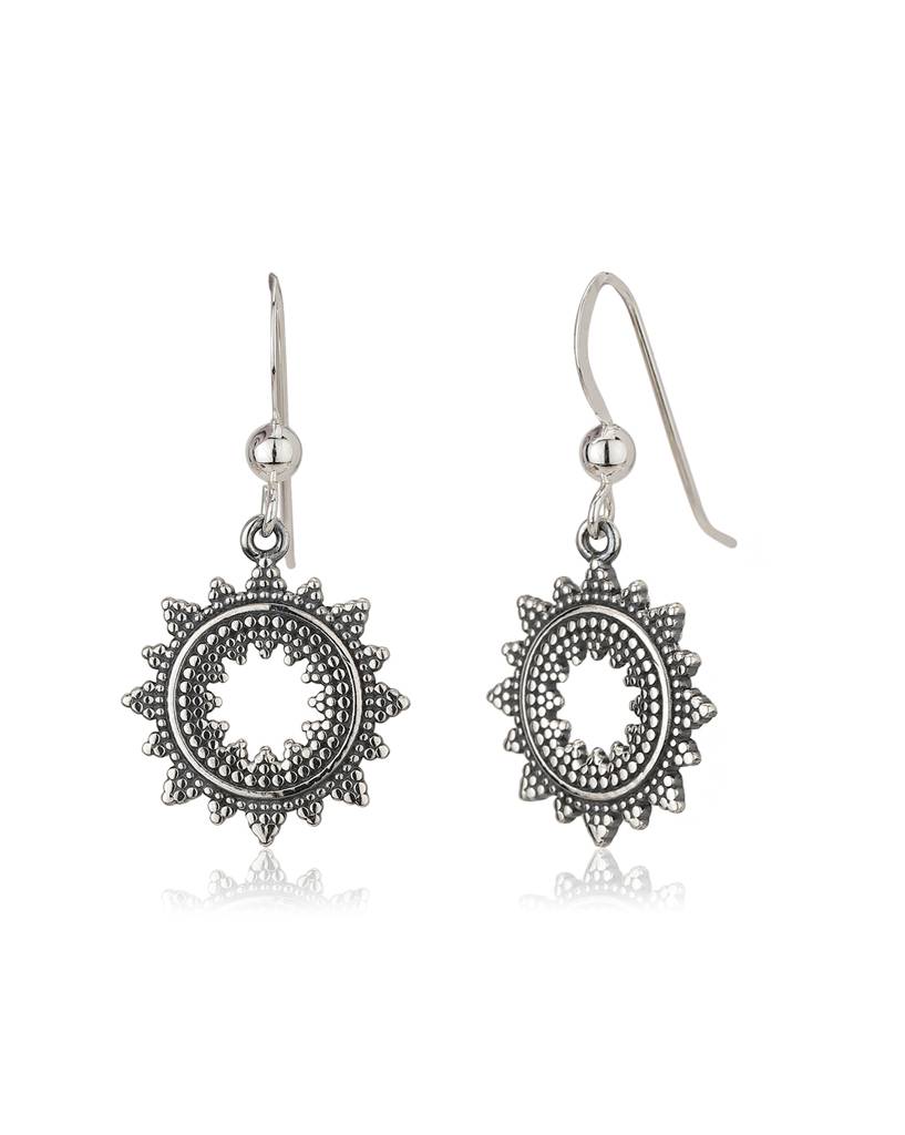 925 Sterling Silver Earrings-Vane642 : VANE642