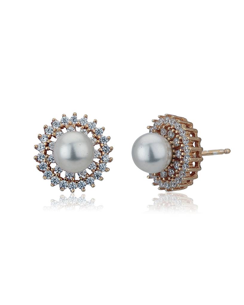925 Sterling Silver Earrings-Vane659 : VANE659
