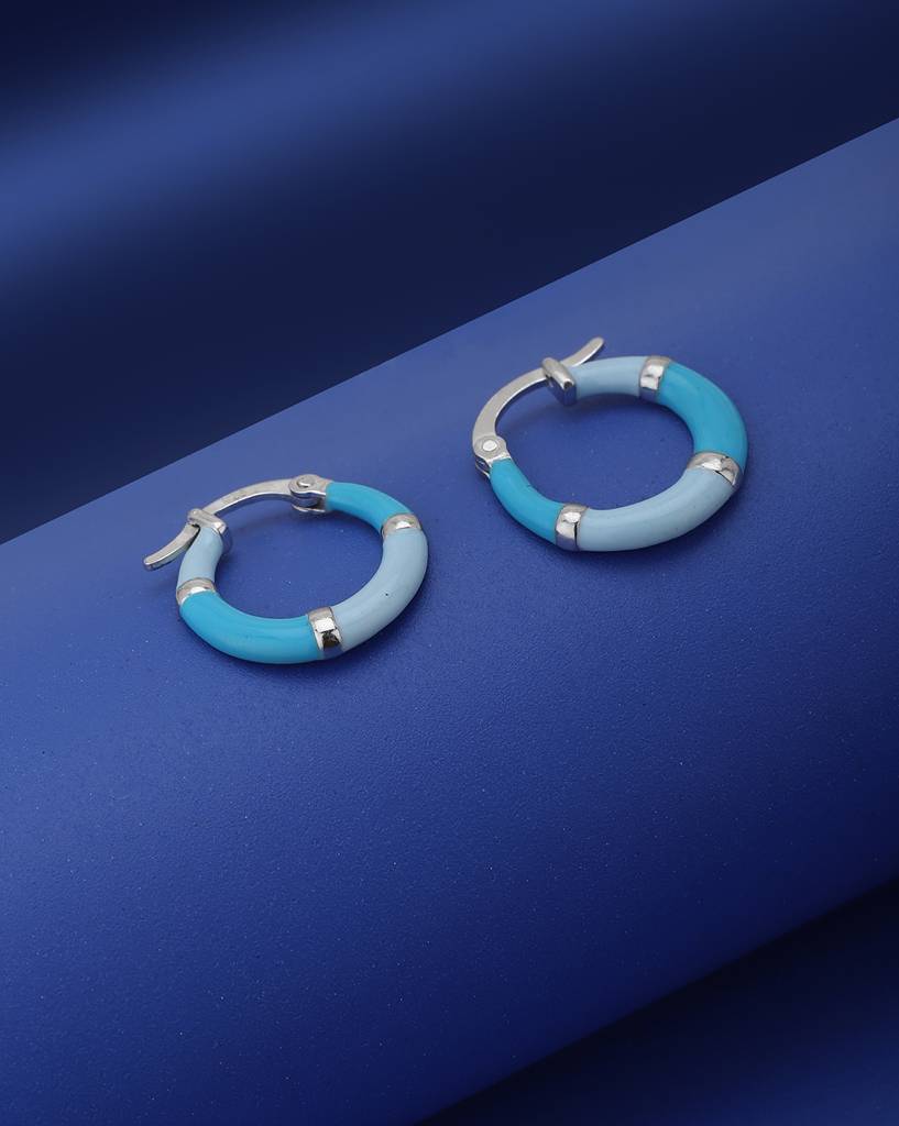 925 Sterling Silver Earrings-Vane733 : VANE733