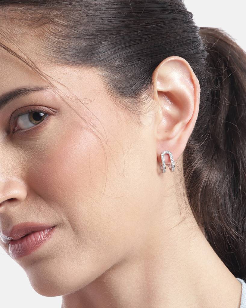 925 Sterling Silver Earrings-Vane792 : VANE792