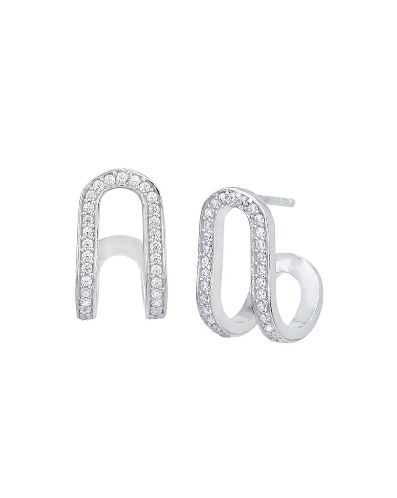 925 Sterling Silver Earrings-Vane792 : VANE792