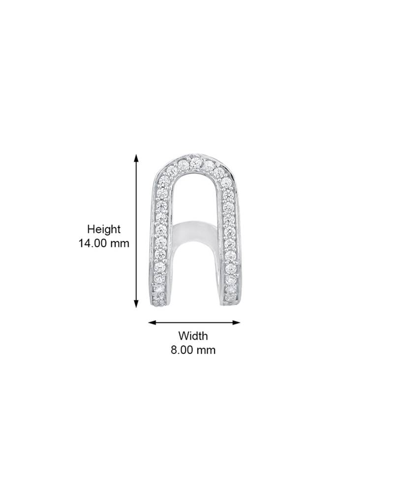 925 Sterling Silver Earrings-Vane792 : VANE792