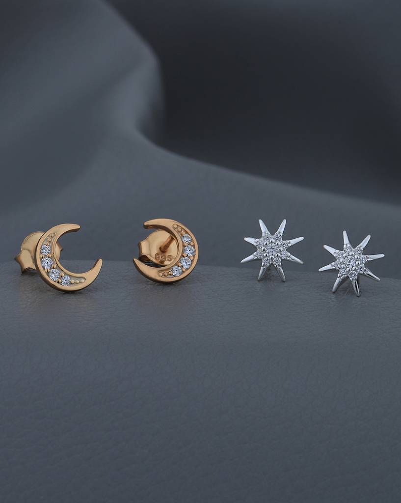 925 Sterling Silver Earrings-Vane858 : VANE858