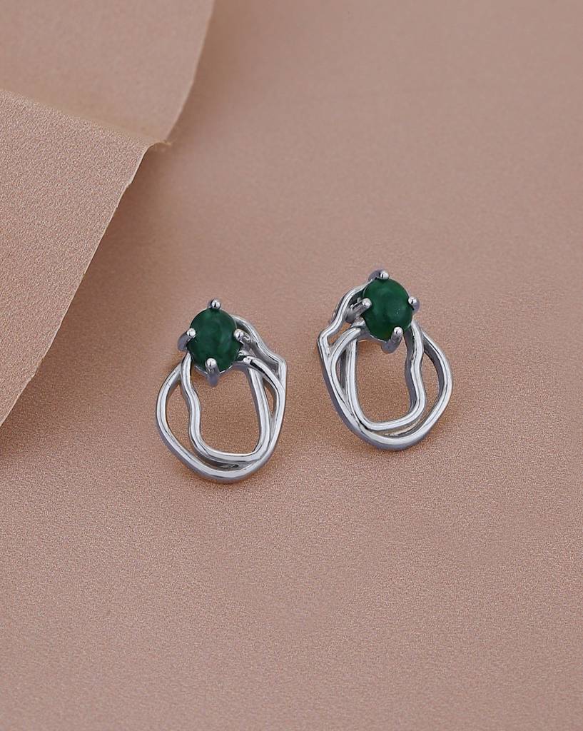 925 Sterling Silver Earrings-Vane886 : VANE886