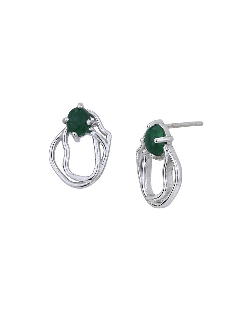 925 Sterling Silver Earrings-Vane886 : VANE886