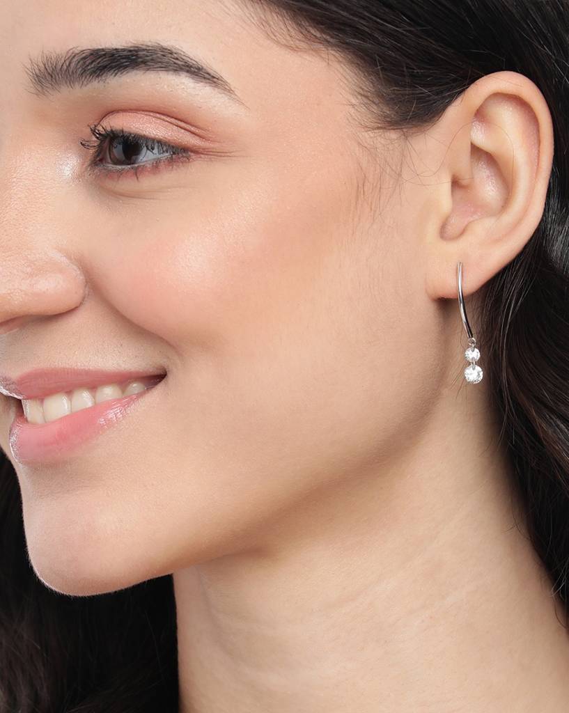 925 Sterling Silver Earrings-Vane890 : VANE890