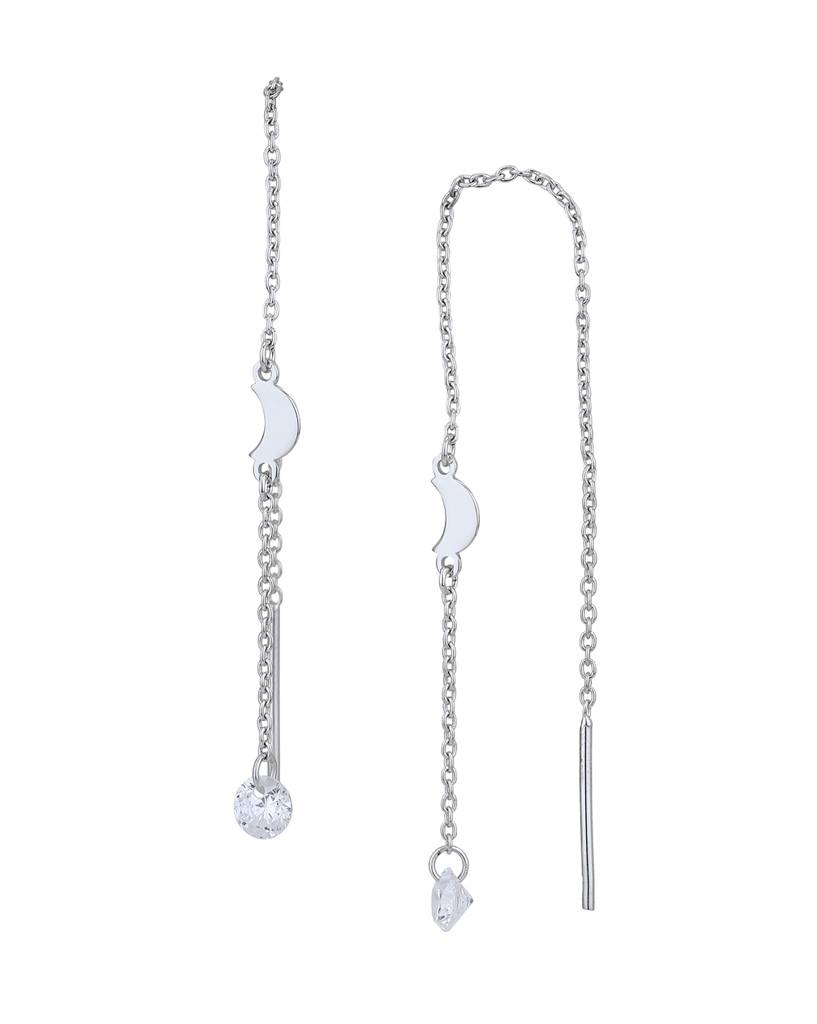 925 Sterling Silver Earrings-Vane891 : VANE891