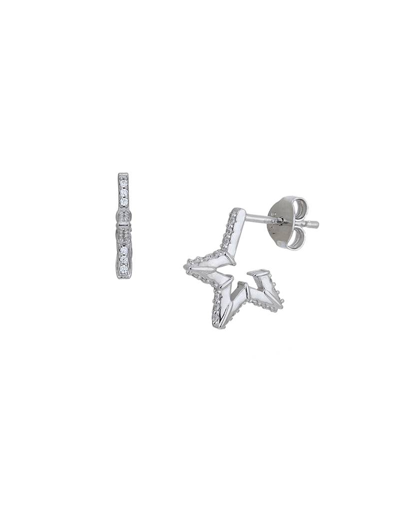925 Sterling Silver Earrings-Vane893 : VANE893