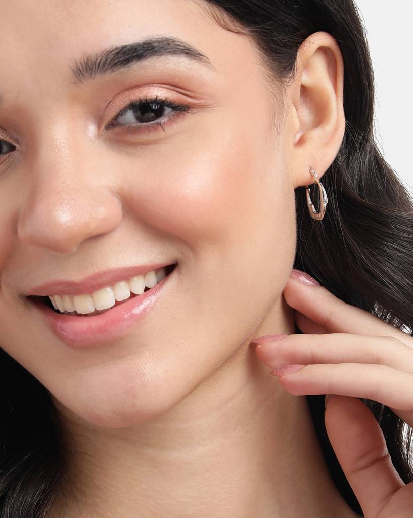 925 Sterling Silver Earrings-Vane895 : VANE895