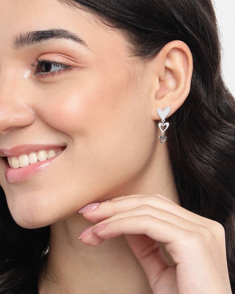 925 Sterling Silver Earrings-Vane899 : VANE899