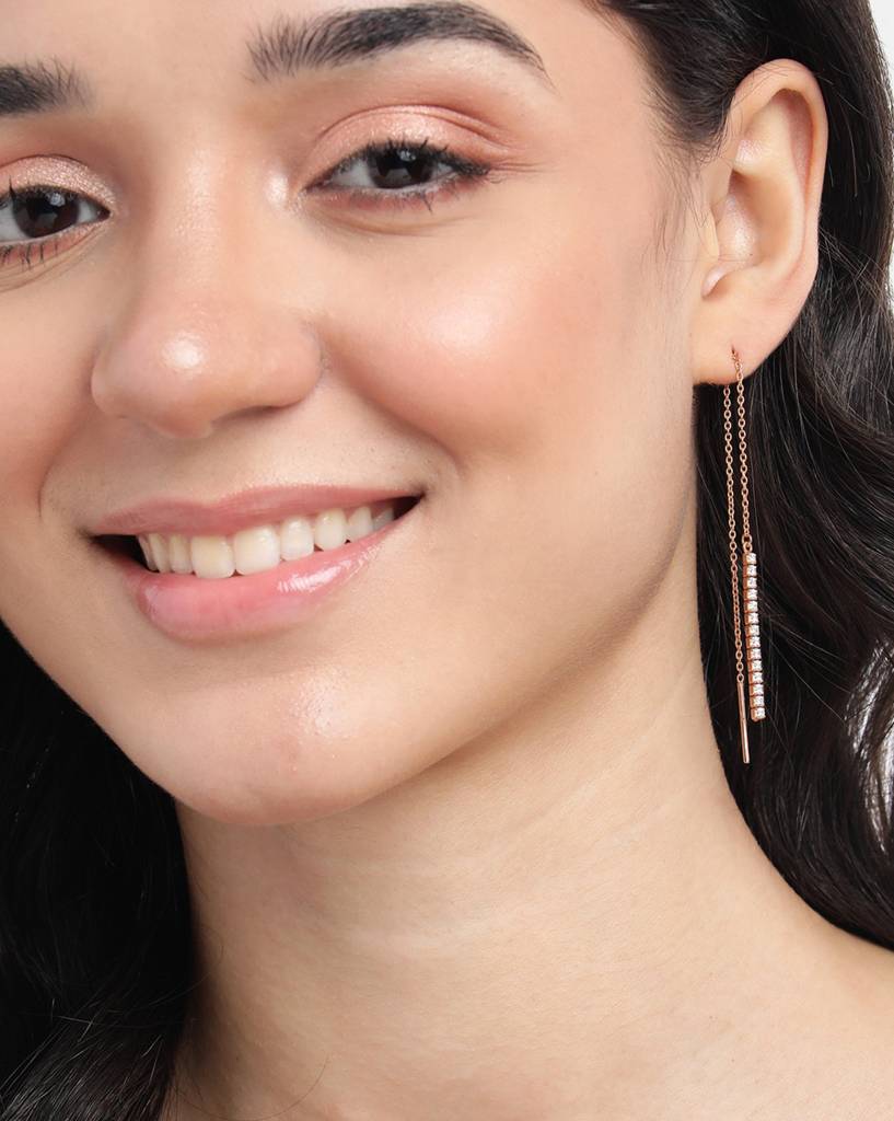 925 Sterling Silver Earrings-Vane901 : VANE901