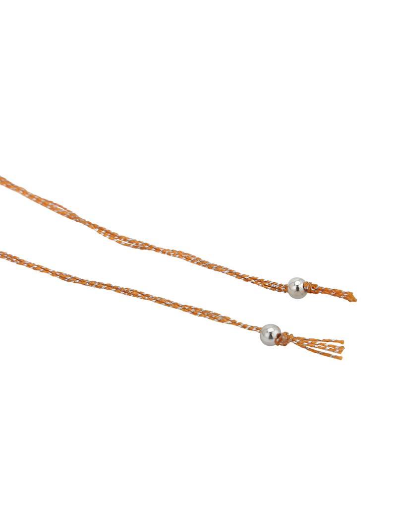 Rhodium Plated Infinity With Star And Bhaiya Mera Textured Rakhi For Men : VANR929