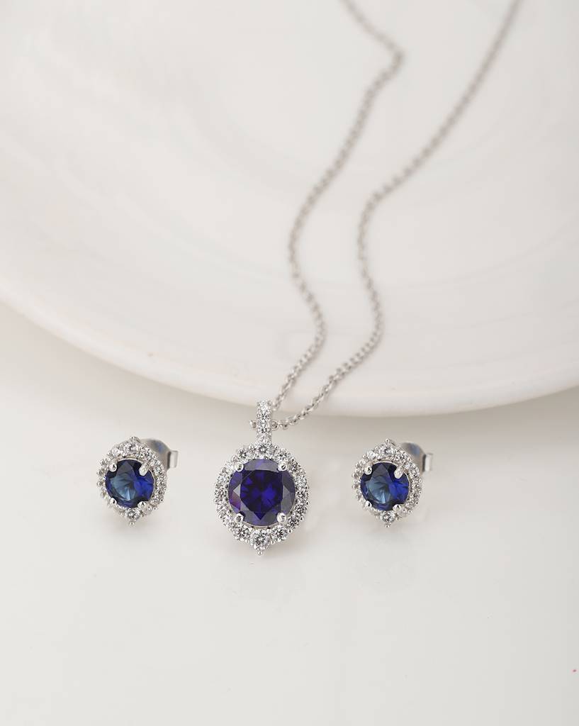 Vanbelle 925 Sterling Silver Jewellery Set-Vans531 : VANS531