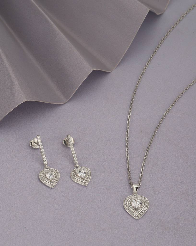 Vanbelle 925 Sterling Silver Jewellery Set-Vans879 : VANS879