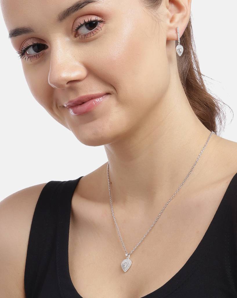 Vanbelle 925 Sterling Silver Jewellery Set-Vans879 : VANS879