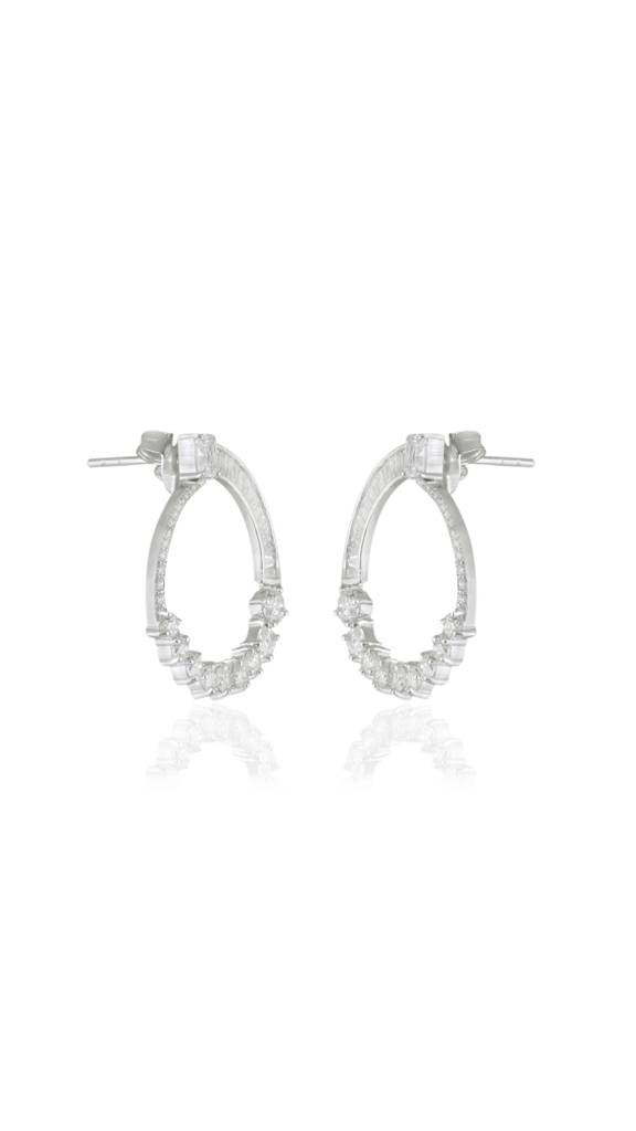 Cz Orbit Hoops : VAP24HP02