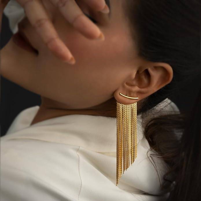 Aria Tassel Dangle Earrings For Women And Girls : VARARAGD