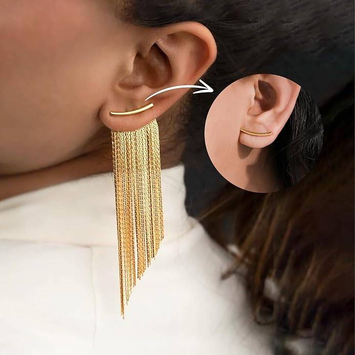 Aria Tassel Dangle Earrings For Women And Girls : VARARAGD