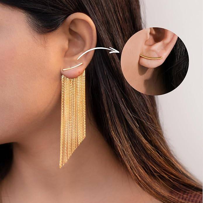 Aria Tassel Dangle Earrings For Women And Girls : VARARAGO