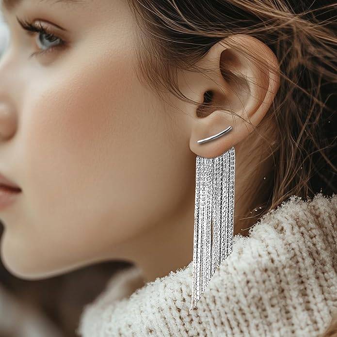 Aria Tassel Dangle Earrings For Women And Girls : VARARASL