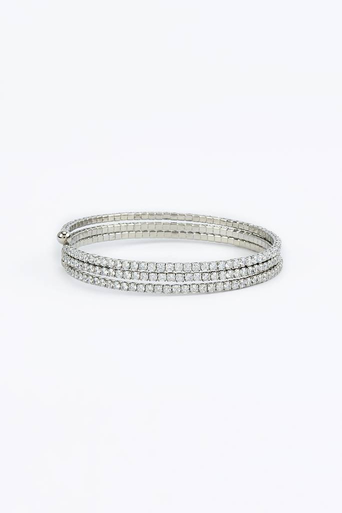 Vivinia By Vidhi Mehra Zia Silver Plated Womens Zircon Kadas (Freesize)-Vb721 : VB721