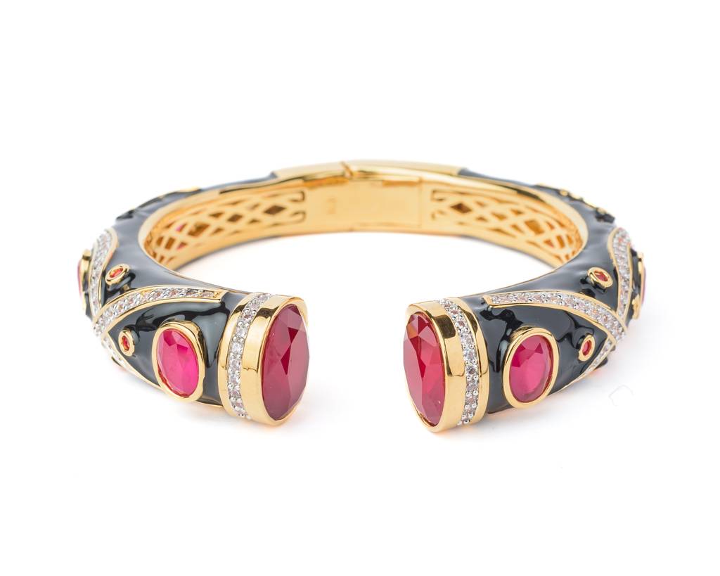 Vivinia By Vidhi Mehra Florence Gold Plated Red Womens Kada -Vb789 : VB789