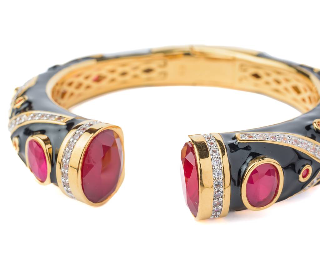 Vivinia By Vidhi Mehra Florence Gold Plated Red Womens Kada -Vb789 : VB789