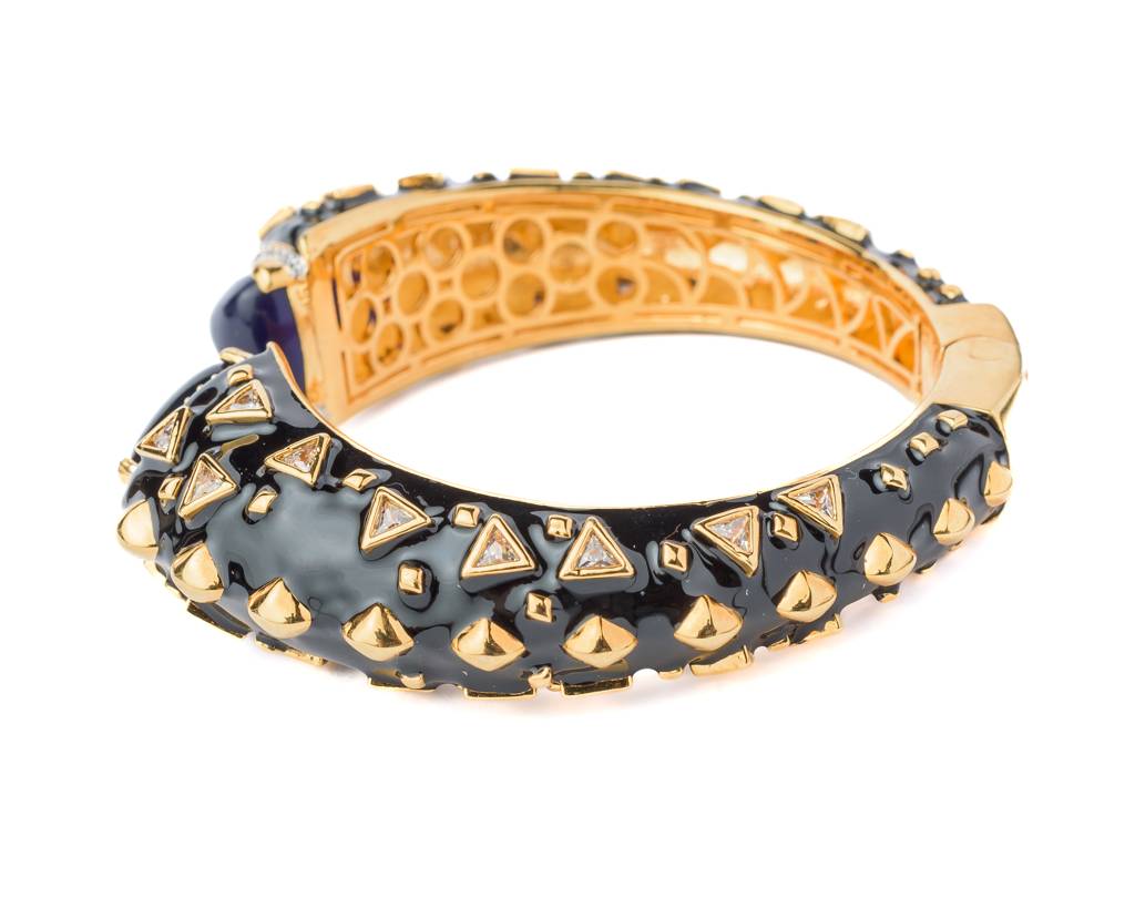 Vivinia By Vidhi Mehra Florence Gold Plated Blue Womens Kada -Vb797 : VB797