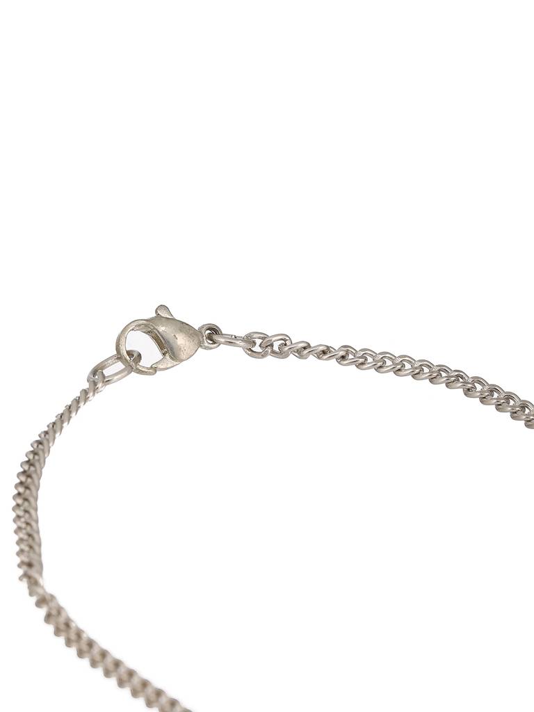 Men Silver-Plated Ring Pendant Chain : JSMNL4
