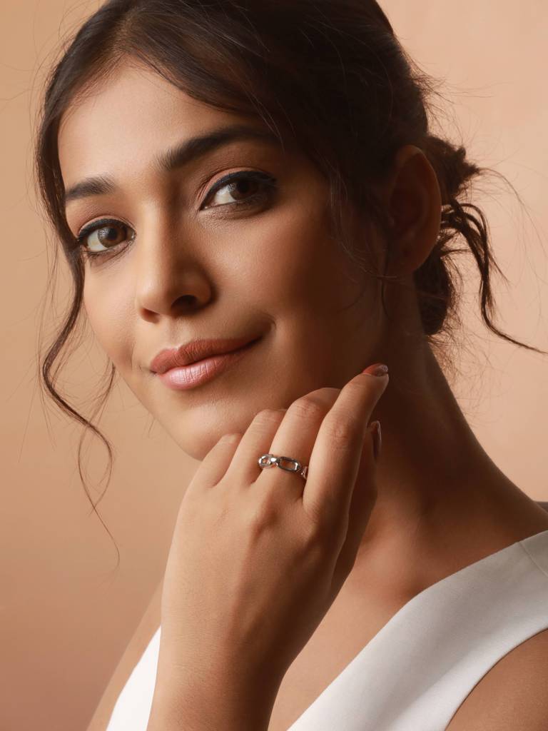 Plain Chain Silver Ring : RN-002