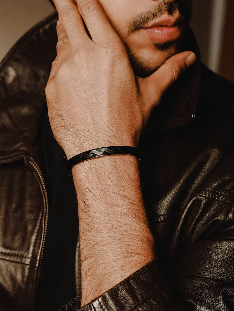 Men Stainless Steel Kada Bracelet : JSMBR40