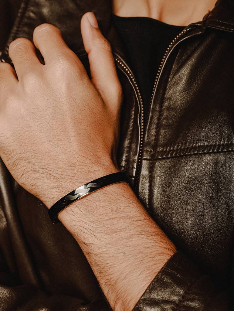 Men Stainless Steel Kada Bracelet : JSMBR40