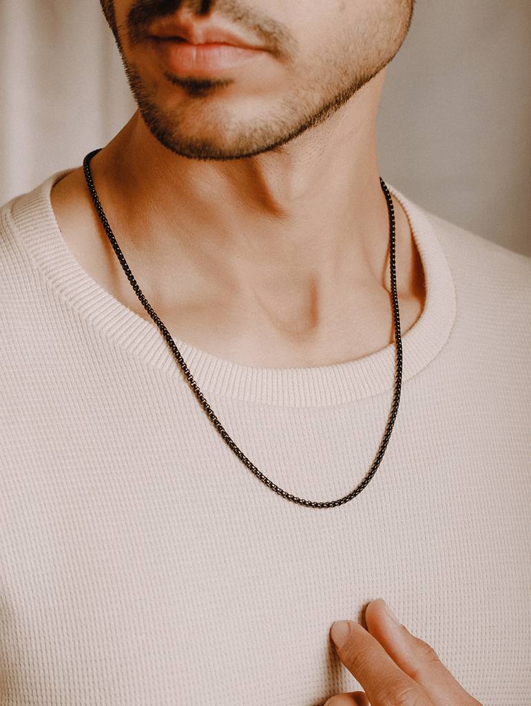 Men Stainless Steel Minimal Chain : JSMNL9