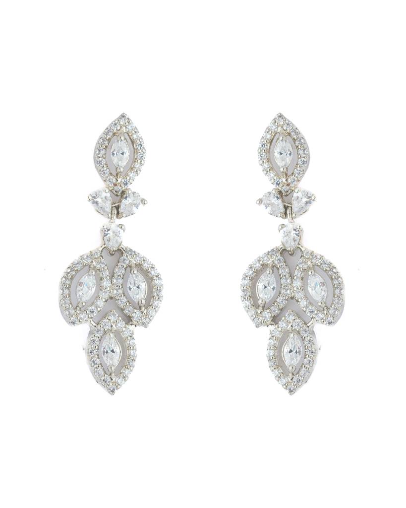 Vivinia By Vidhi Mehra Silver Plated Womens Pair Of Drop Earrings-Ve058 : VE058
