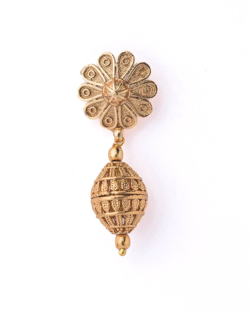 Vivinia By Vidhi Mehra Gold Plated Womens Pair Of Jhumkas Earrings-Ve1129 : VE1129