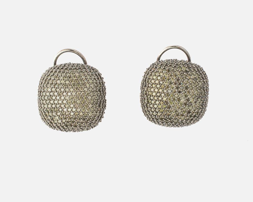 Vivinia By Vidhi Mehra Zia Silver Plated Womens Zircon Pair Of Earrings -Ve194 : VE194