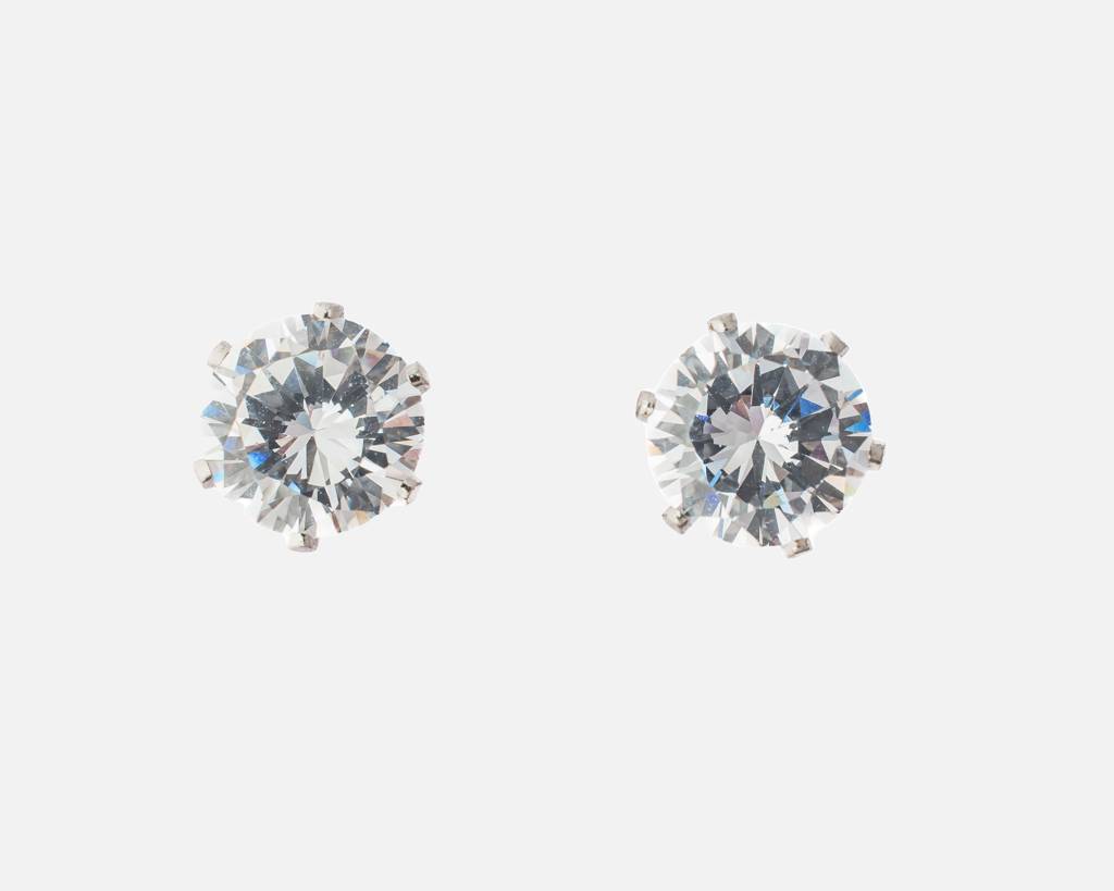 Vivinia By Vidhi Mehra Zia Silver Plated Womens Zircon Pair Of Earrings -Ve485 : VE485