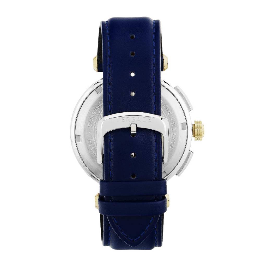 Versace Aion Chrono 46 Mm Blue Dial Men Watch : VE6CA0223