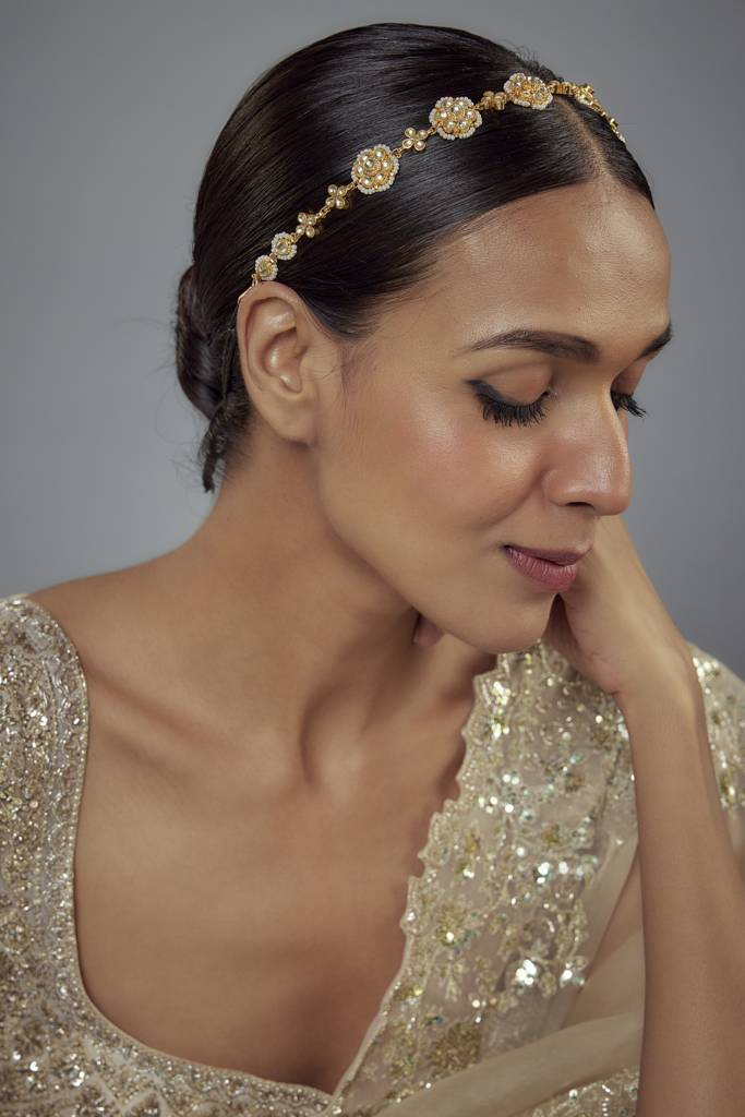 Vivinia By Vidhi Mehra Saadgi Gold Plated Kundan, Polki Womens Maathapatti -Vh194 : VH194