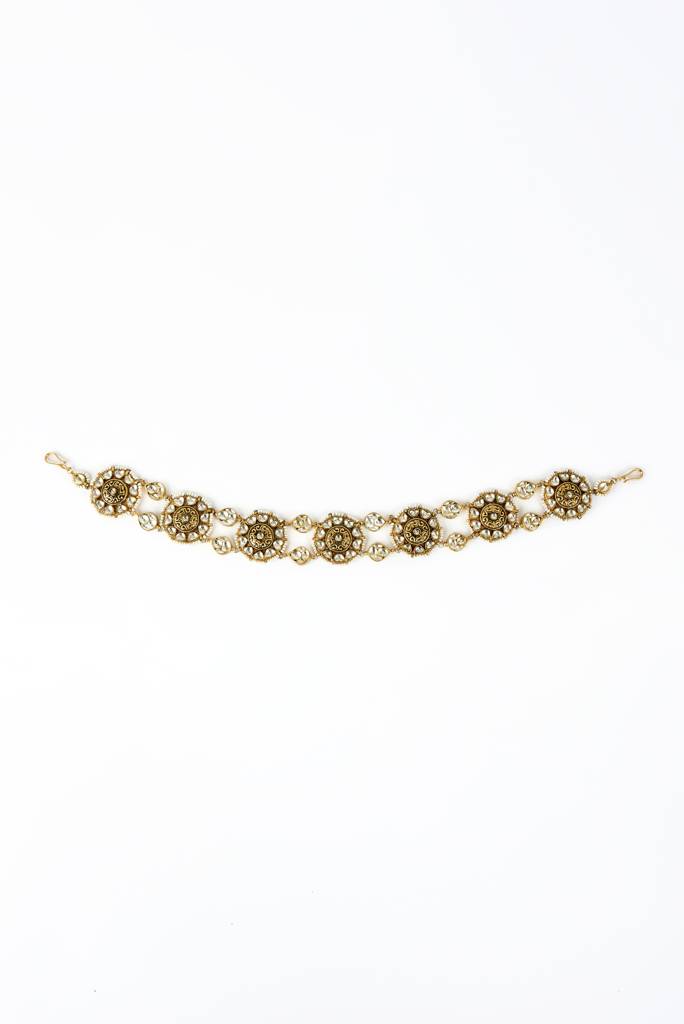 Vivinia By Vidhi Mehra Saadgi Gold Plated Kundan, Polki Womens Maathapatti -Vh195 : VH195