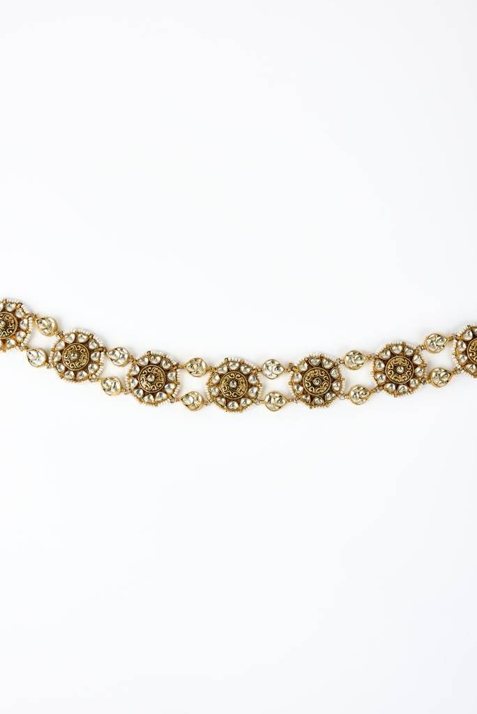 Vivinia By Vidhi Mehra Saadgi Gold Plated Kundan, Polki Womens Maathapatti -Vh195 : VH195