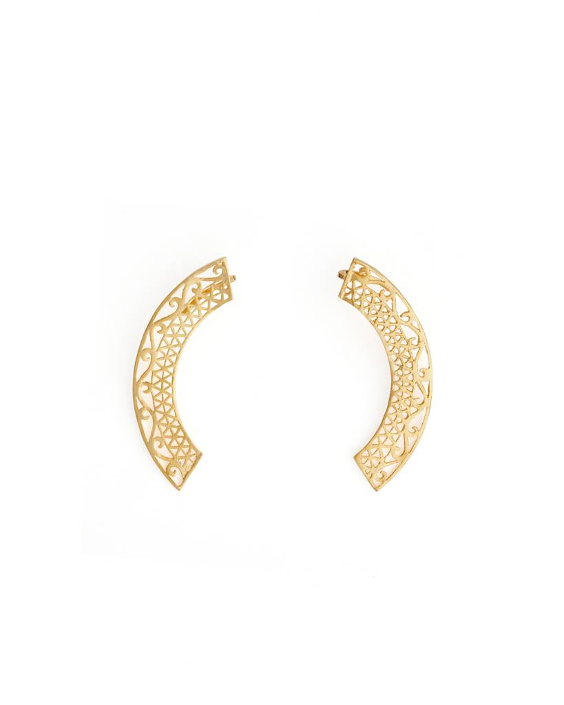 Kalchakra Lattice Ear Cuff : KA05