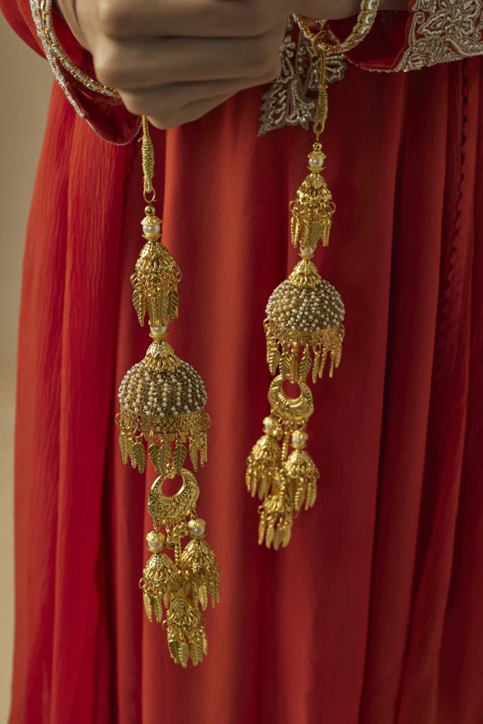 Vivinia By Vidhi Mehra Gold Plated Womens Pair Of Kaleeras (Freesize)-Vkl033 : VKL033
