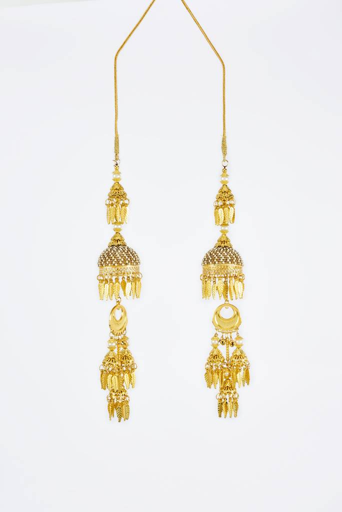 Vivinia By Vidhi Mehra Gold Plated Womens Pair Of Kaleeras (Freesize)-Vkl033 : VKL033
