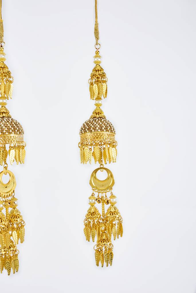Vivinia By Vidhi Mehra Gold Plated Womens Pair Of Kaleeras (Freesize)-Vkl033 : VKL033