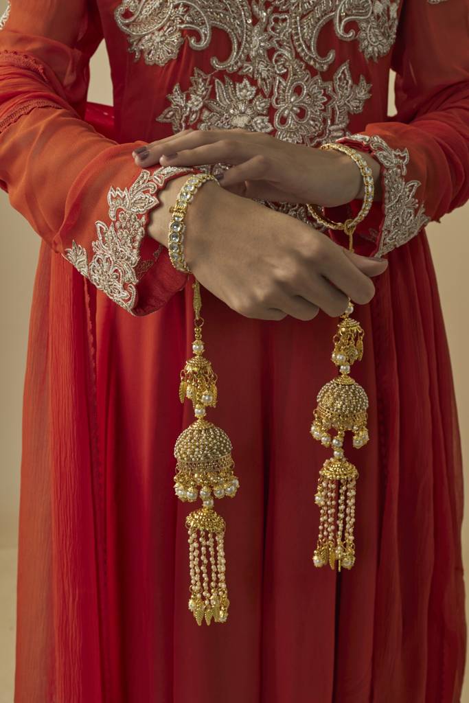 Vivinia By Vidhi Mehra Gold Plated Womens Pair Of Kaleeras (Freesize)-Vkl034 : VKL034