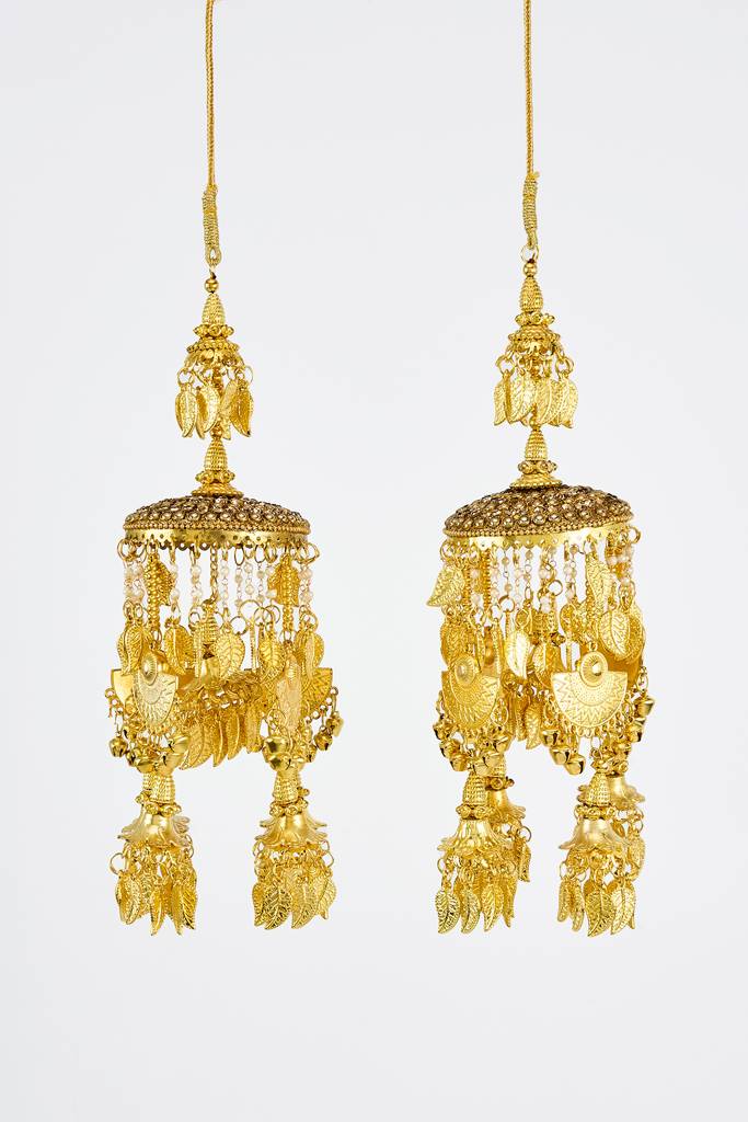 Vivinia By Vidhi Mehra Gold Plated Womens Pair Of Kaleeras (Freesize)-Vkl035 : VKL035