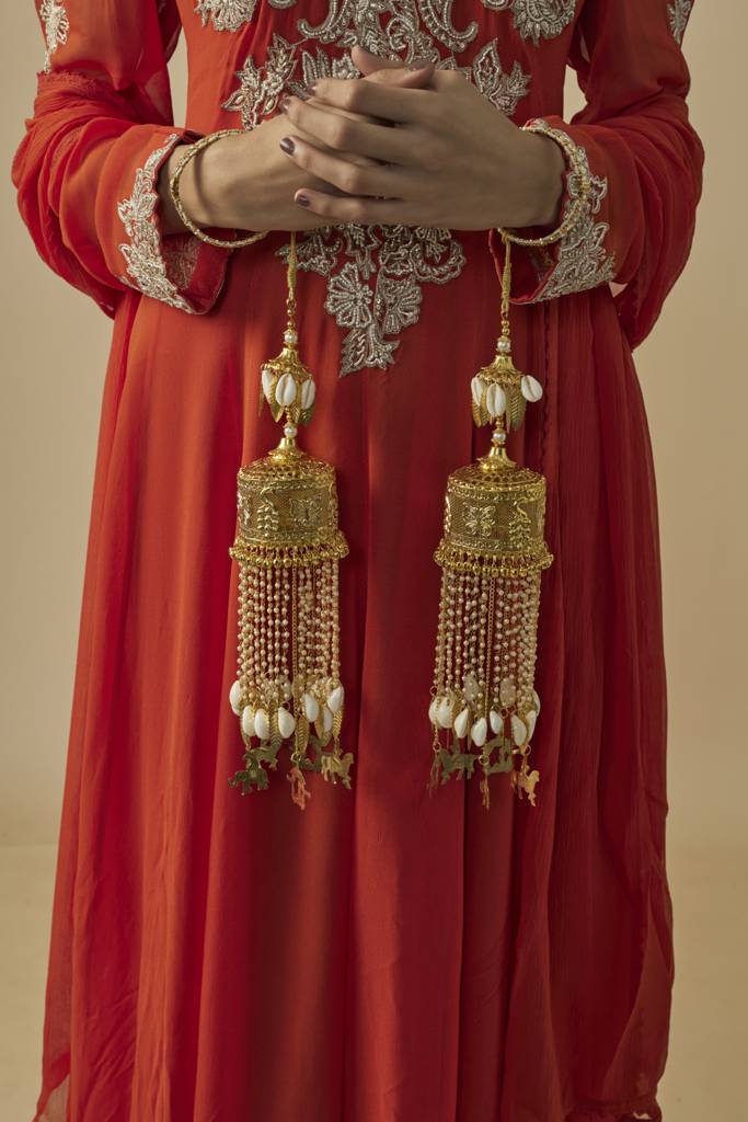 Vivinia By Vidhi Mehra Gold Plated Womens Pair Of Kaleeras (Freesize)-Vkl040 : VKL040