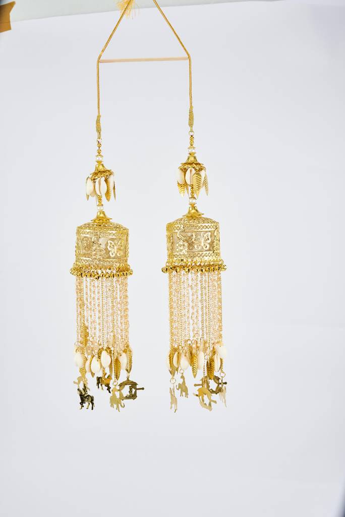 Vivinia By Vidhi Mehra Gold Plated Womens Pair Of Kaleeras (Freesize)-Vkl040 : VKL040