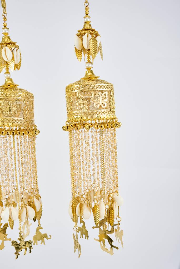 Vivinia By Vidhi Mehra Gold Plated Womens Pair Of Kaleeras (Freesize)-Vkl040 : VKL040